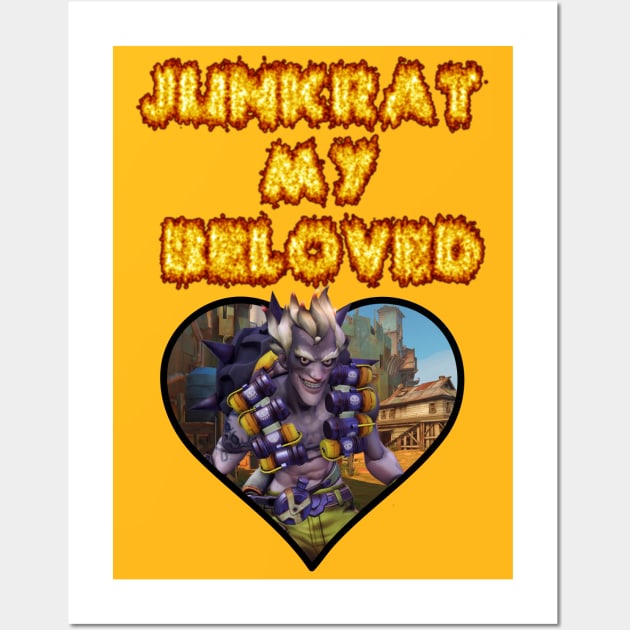 Beloved Junkrat Wall Art by Weebaloo's Scuffed Store